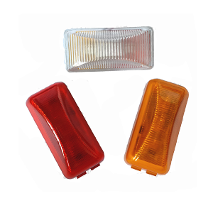 2.5x1 بوصة مستطيل سمكة البيرانا الصمام 2 أو 3 الثنائيات شاحنة مقطورة الجانب أضواء التخليص ماركر